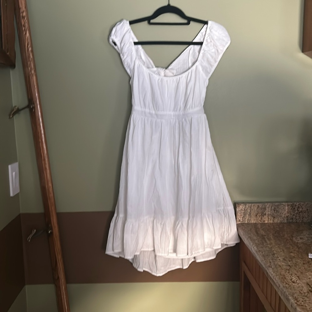 white summer dress